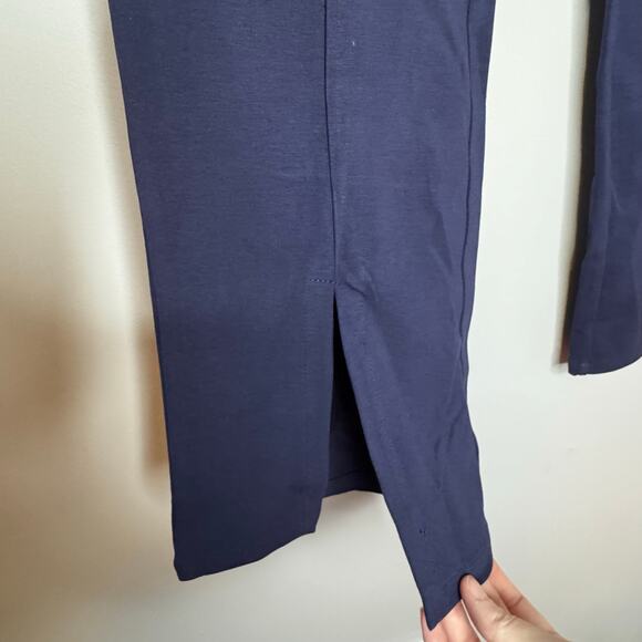 Ruby Ribbon Split Ankle Leggings Midnight Cotton Stretch Flare NWT Size M - Picture 4 of 9